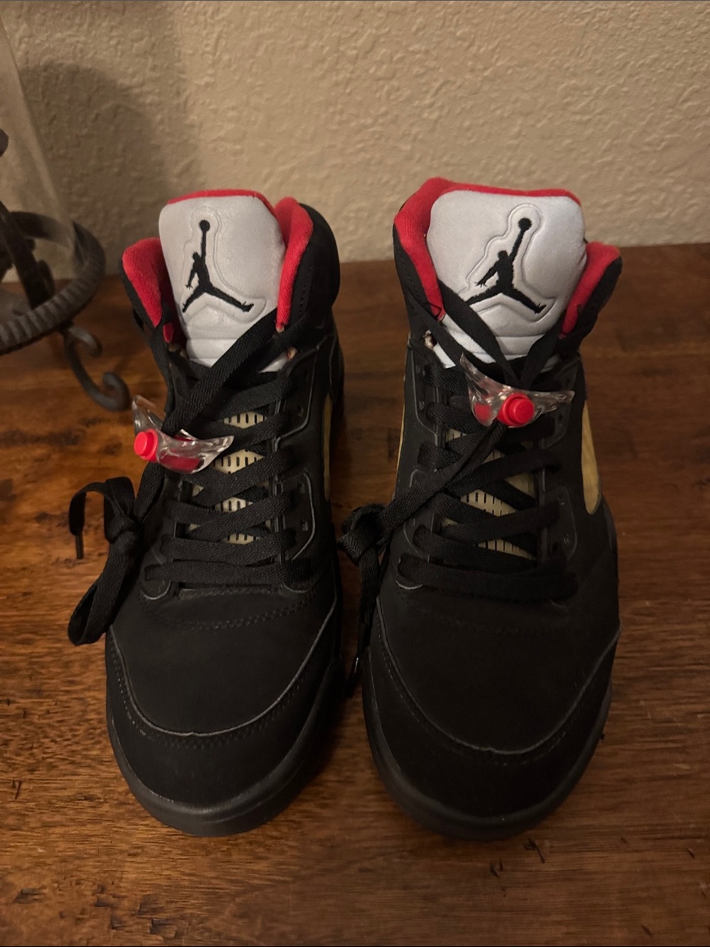Jordan Supreme Woman Black and Red High-Top Sneakers